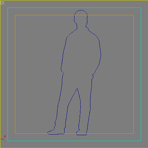 free silhouette looping animation 3d model - animated_silhouette03.max by aatomik